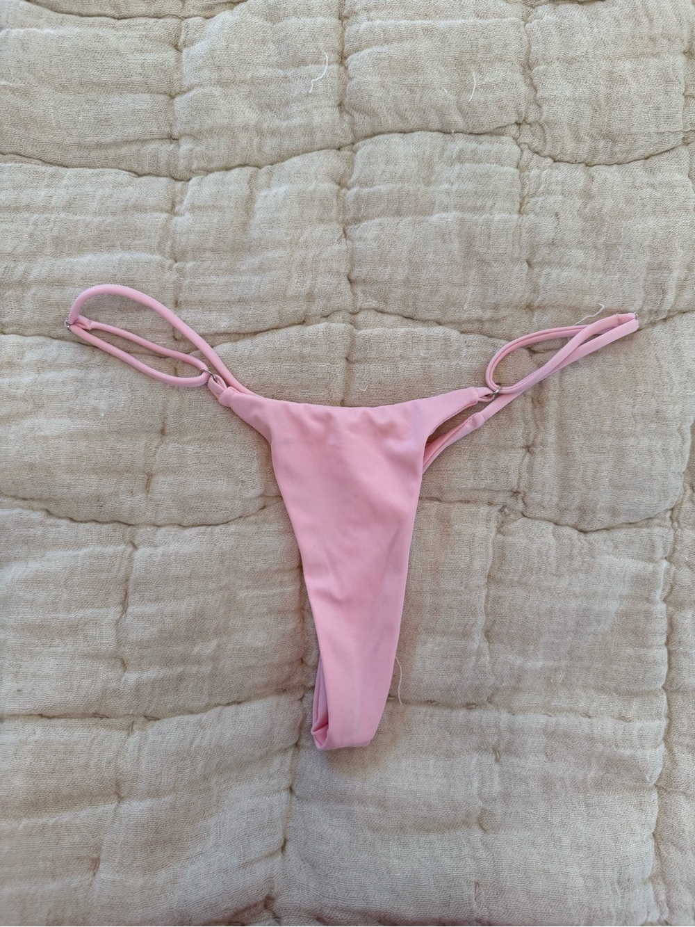 ANDI BAGUS Pink Thong Bikini Bottom